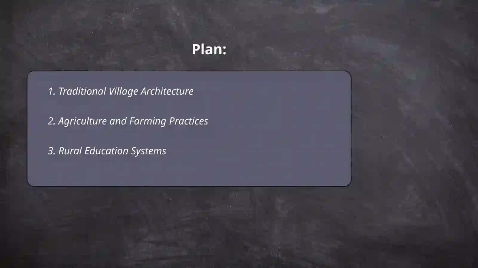 Village life 2