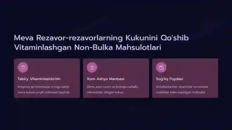 Meva Rezavor-rezavorlarning Kukunini Qo'shib Vitaminlashgan Non-Bulka Mahsulotlari 2