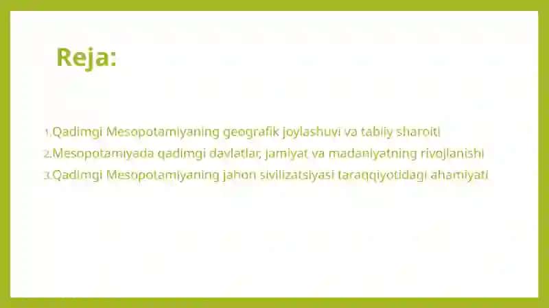 Qadimgi Mesopotamiya 2