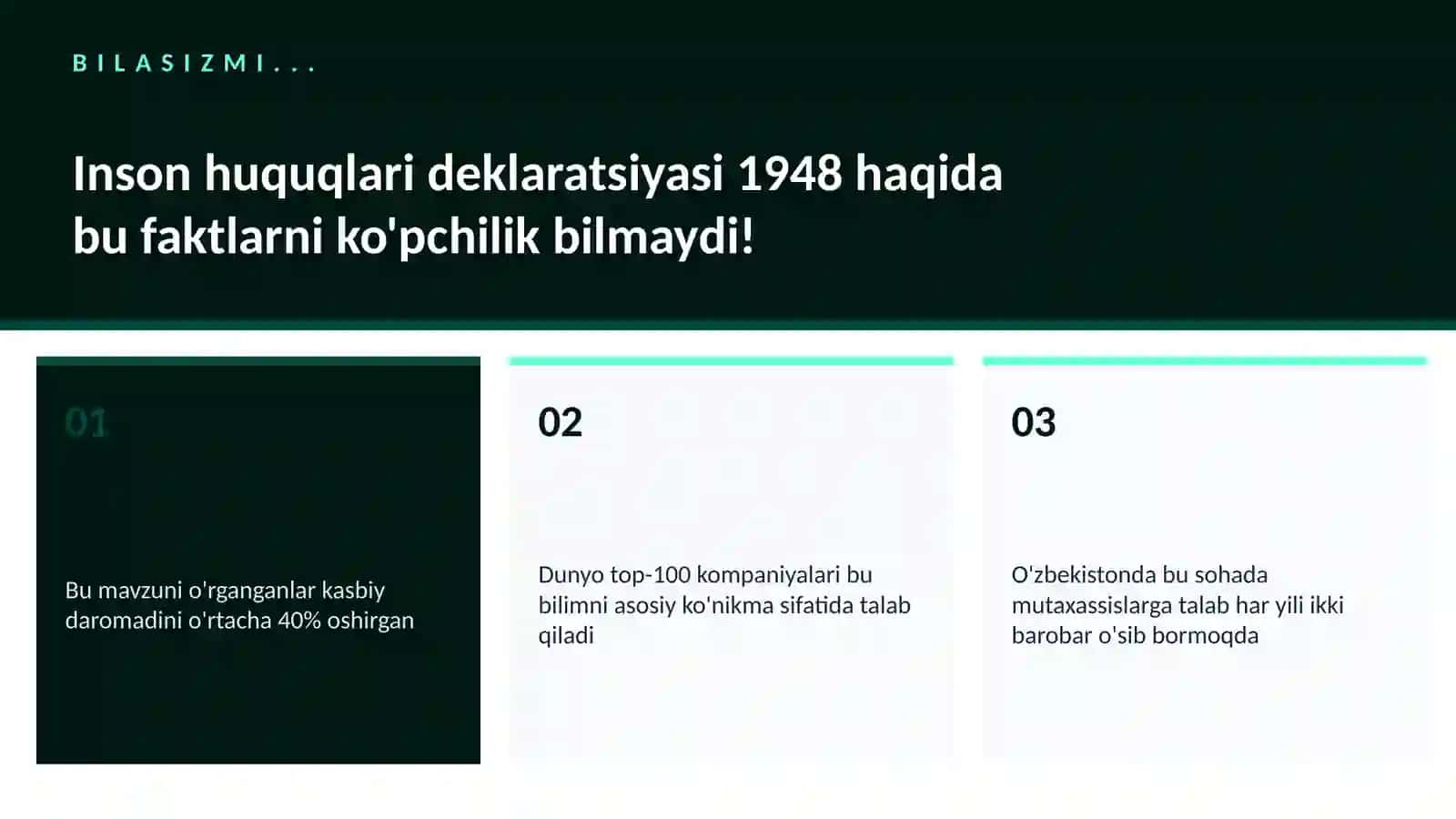Inson huquqlari deklaratsiyasi 1948 2