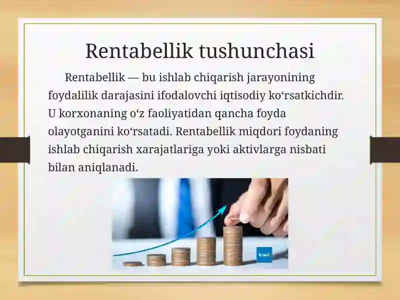 Rentabellik va uni qurilishda oshirish yo‘llari 2