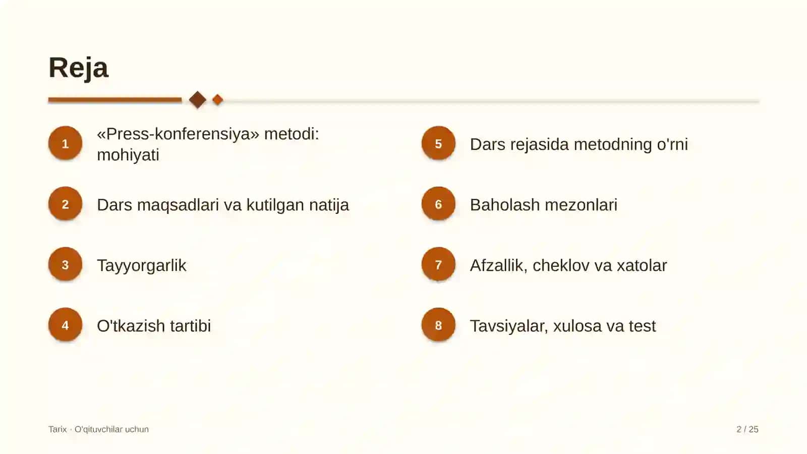 tarix darslarida press konferensiya metodidan foydalanish 4274 2