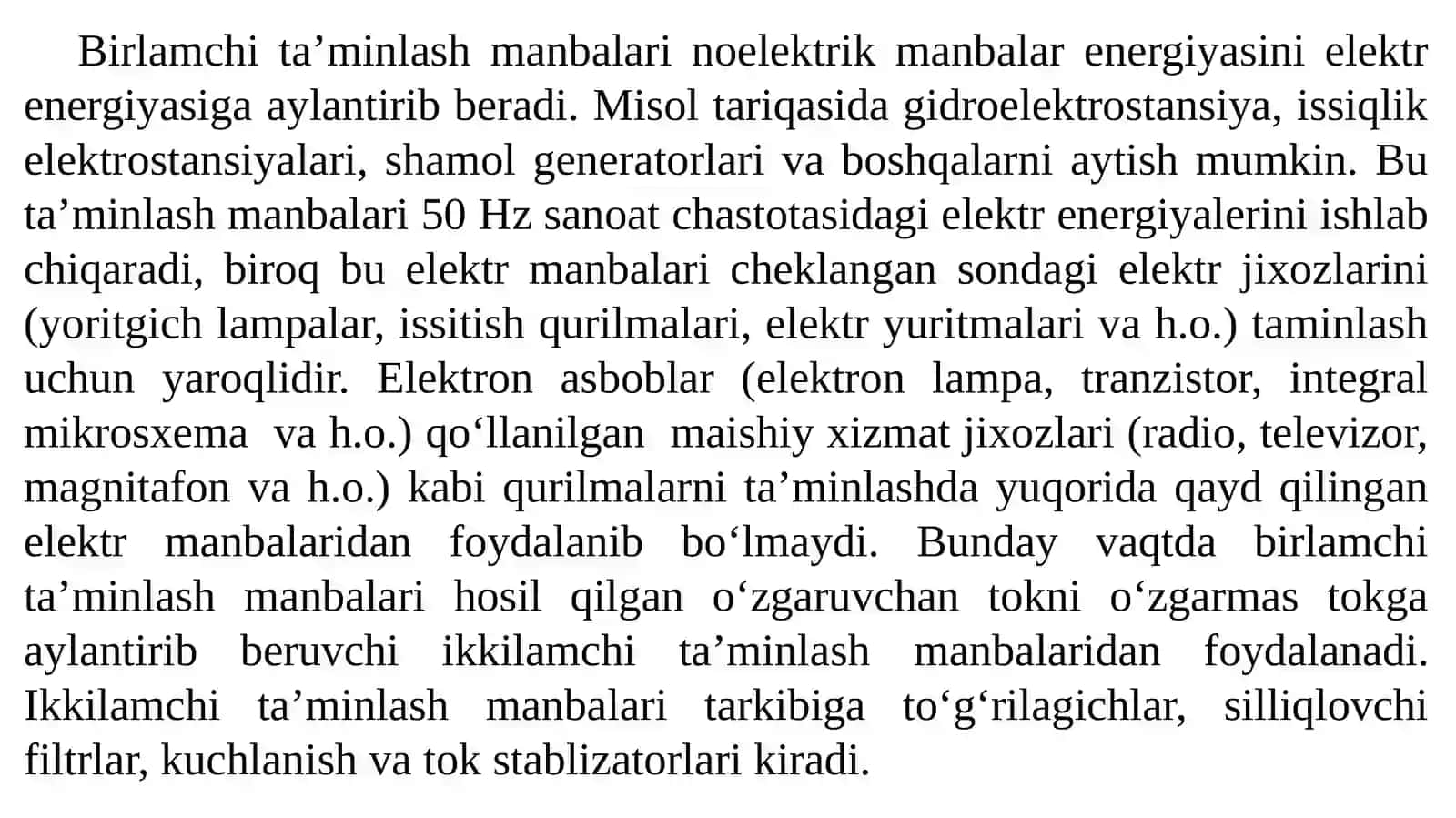 To’g’rilagichlar, silliqlovchi filtrlar. Kuchlanish va tok stablizatorlari. Impulslikuchlanishstablizatorlari 2