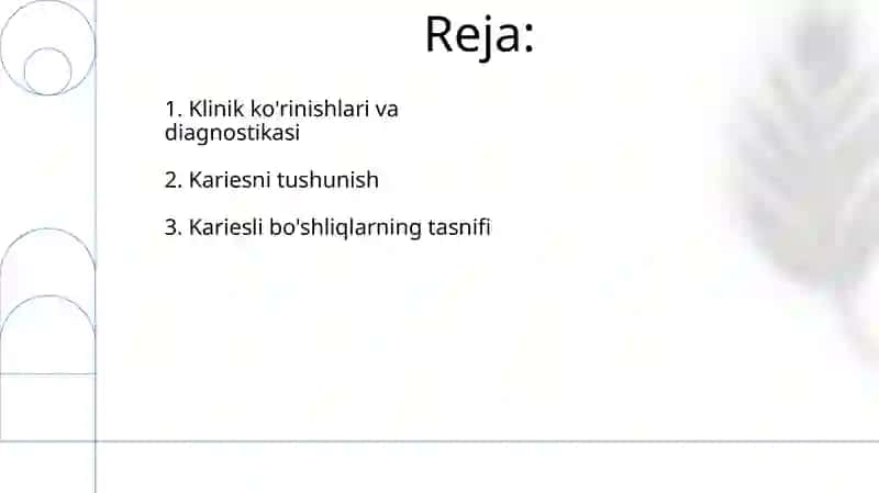 Karies haqida tushuncha. Karies kovaklarining tasnifi 2