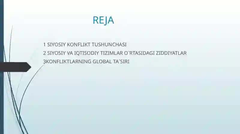 SIYOSIY KONFLIKTLAR VA ULARNING KO`RINISHLARI 2