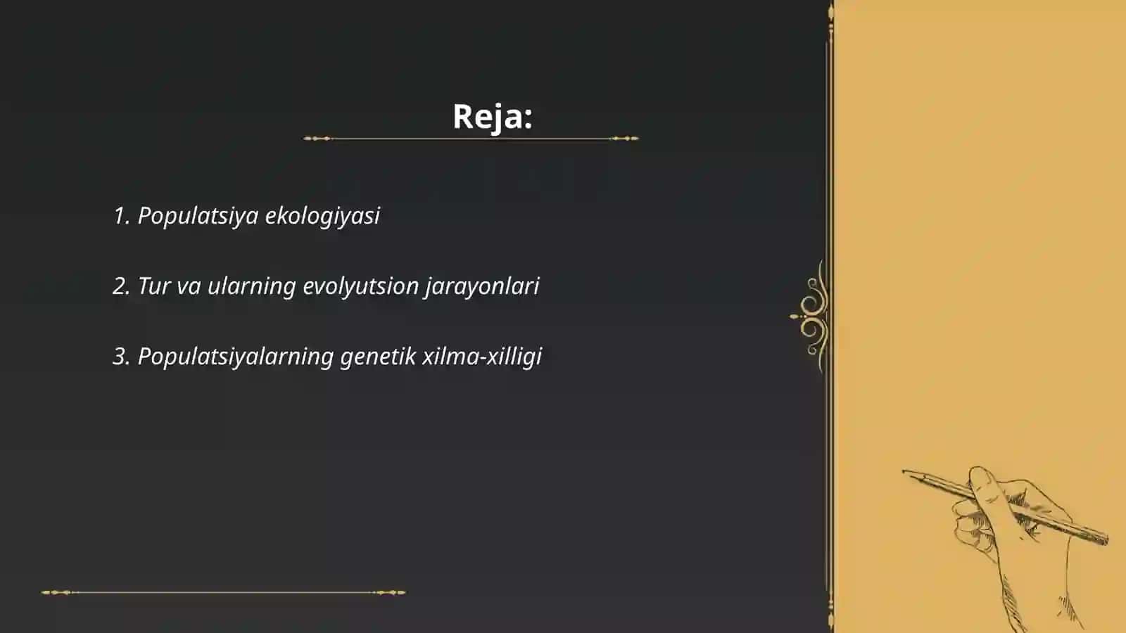 Populatsiya ekologiyasi 2