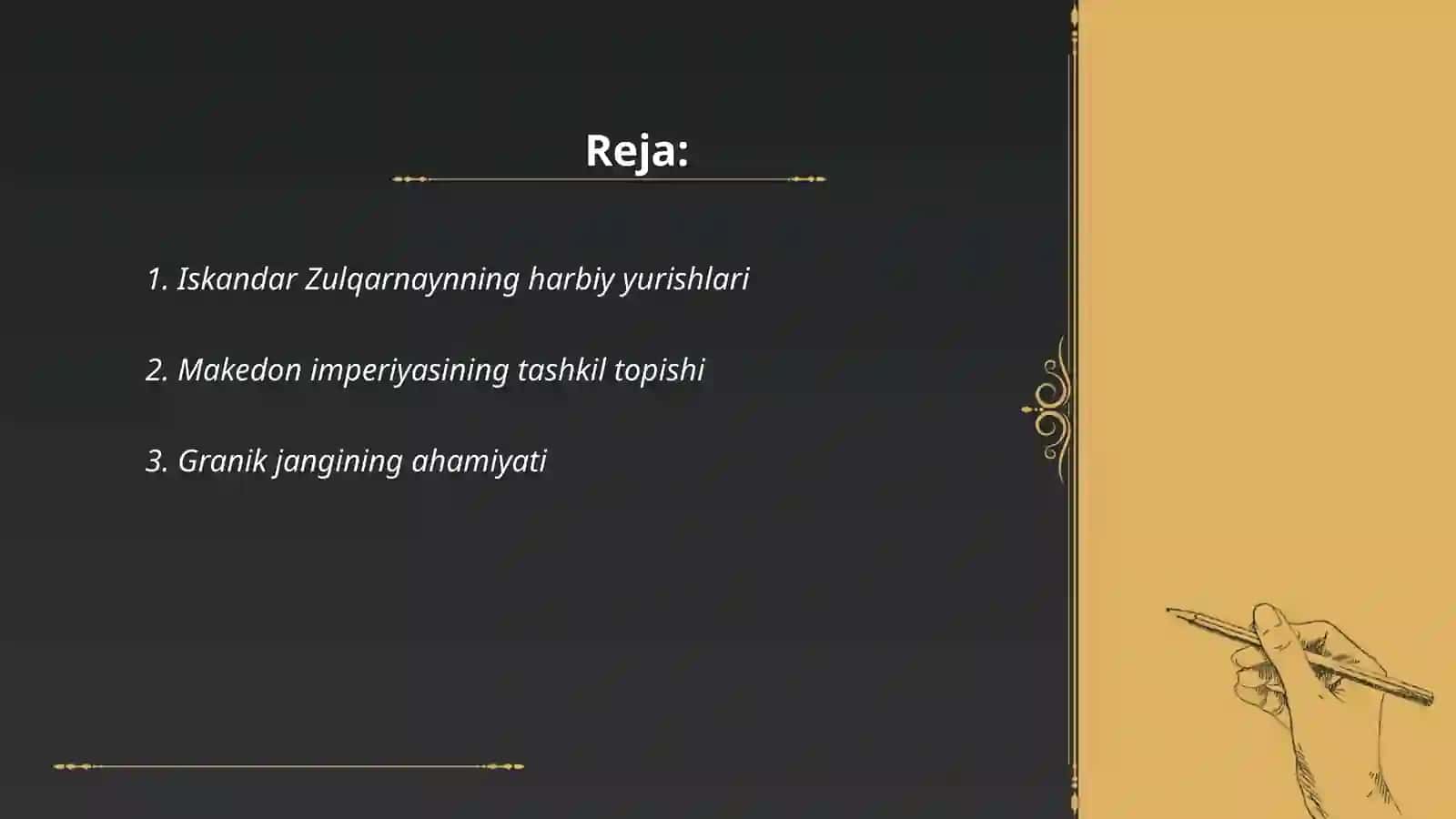 Aleksandr Makedonskiy imperiyasi va Ellinizmni Sharqqa yoyilishi 2