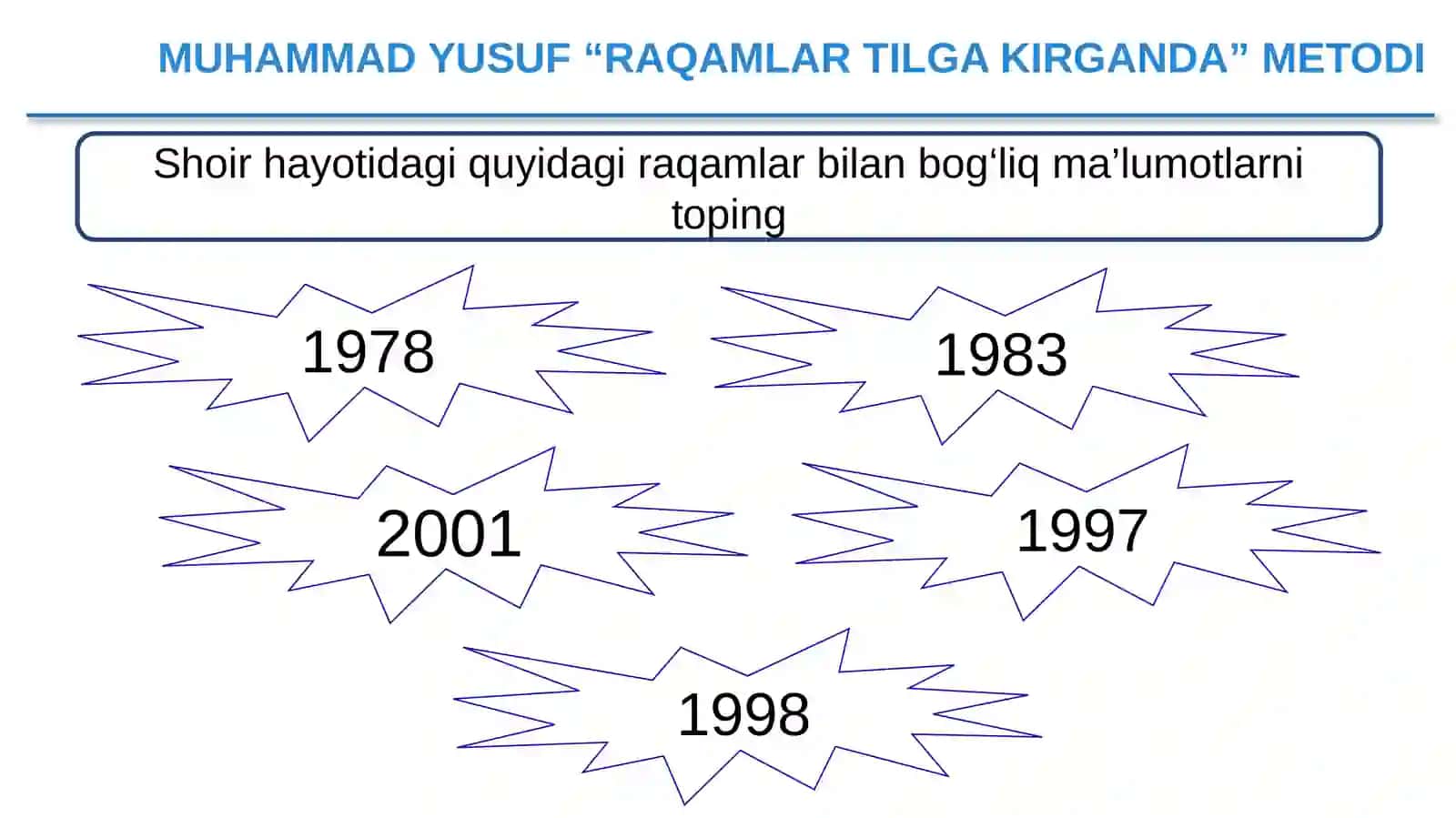 8-sinf Adabiyot Muhammad Yusuf - Vatanim, Mehr qolur, Yurtim ado bo'lmas she'rlari taqdimot 2