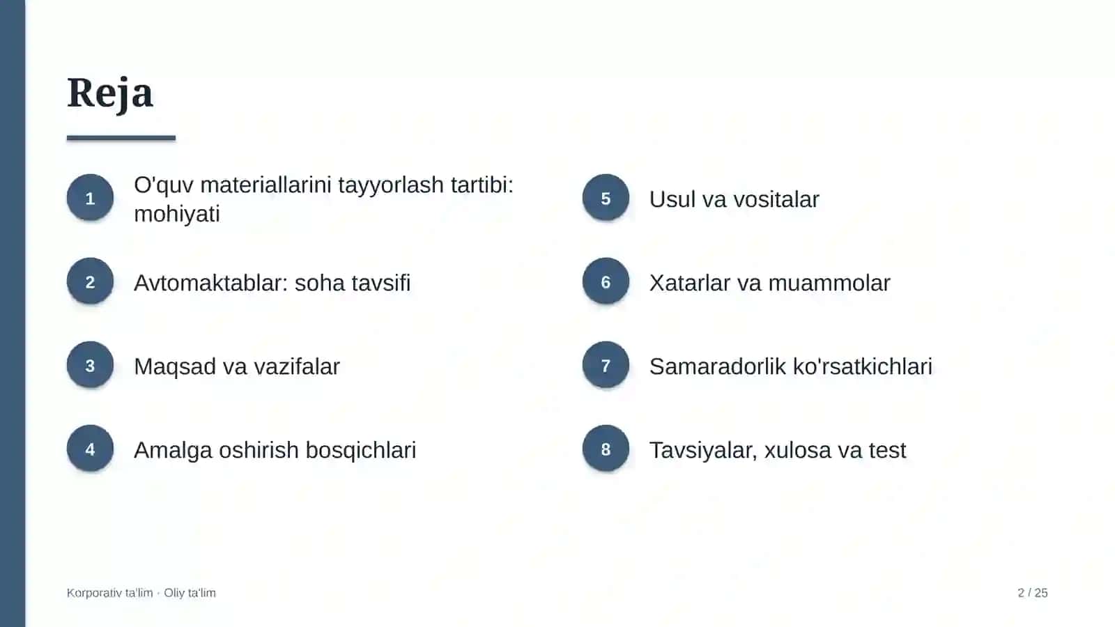 Avtomaktablarda o'quv materiallarini tayyorlash tartibi 2