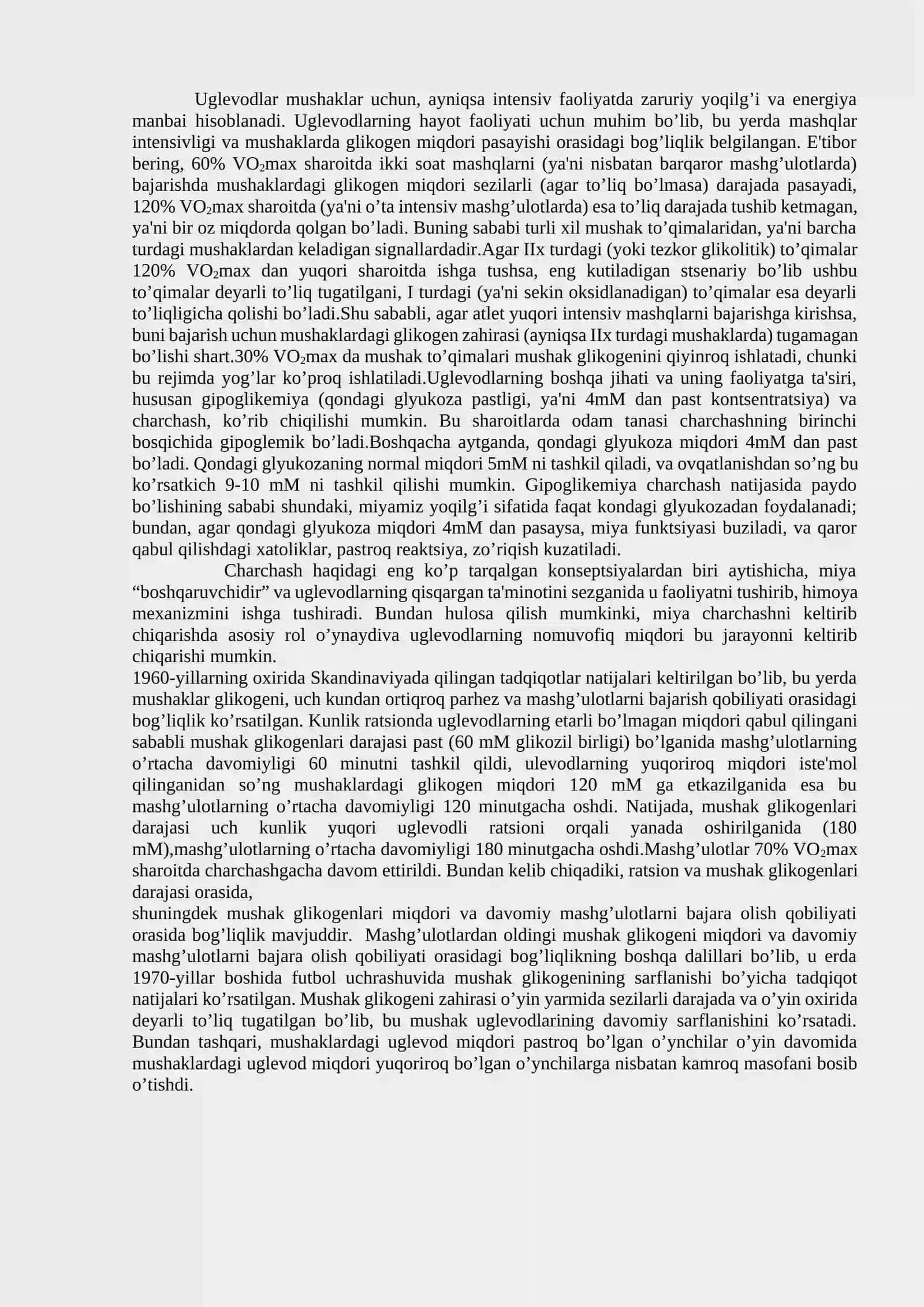Uglevodlar: tuzilishi, xossalari va biologik funksiyalari 2