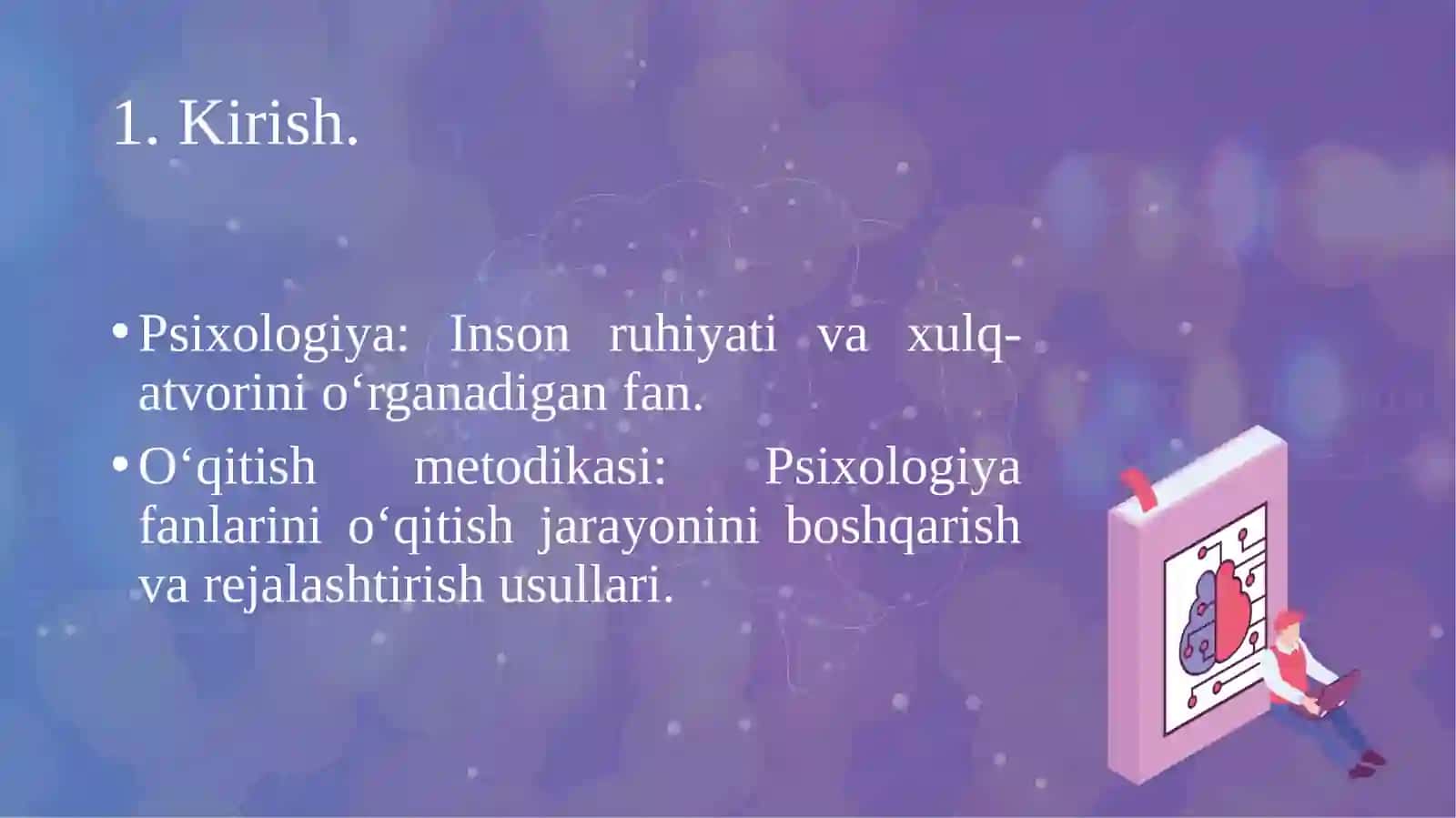 Psixologiya fanining rivojlanish tarixi va hozirgi holati 2