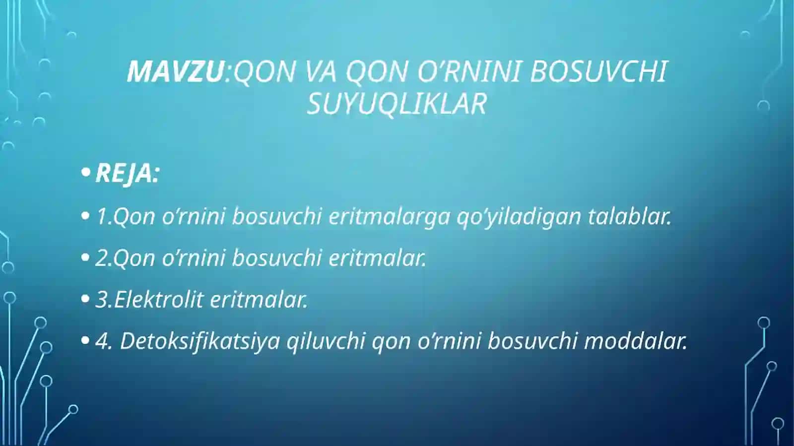 Qon va qon o'rni nibo suvqliklar 2