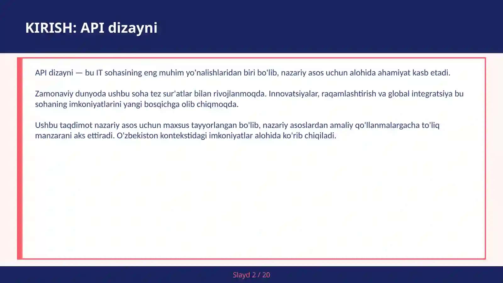 API DIZAYNI 2
