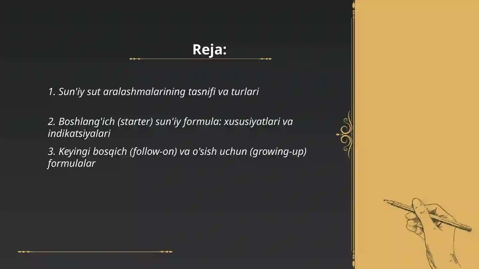 Sun'iy sut aralashmalar 2