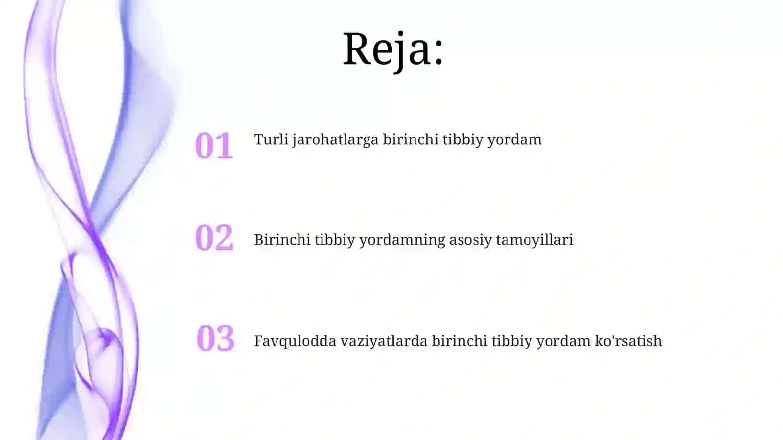Jarohatlanganda birinchi tibbiy yordam ko'rsatish 2