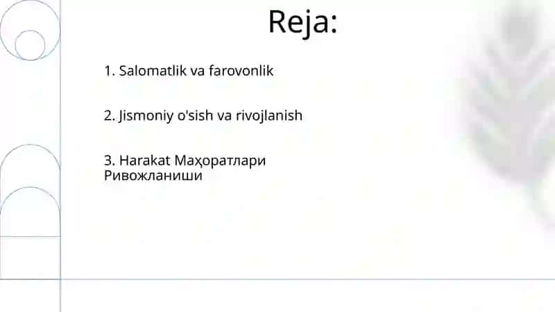 Jismoniy rivojlanish 2