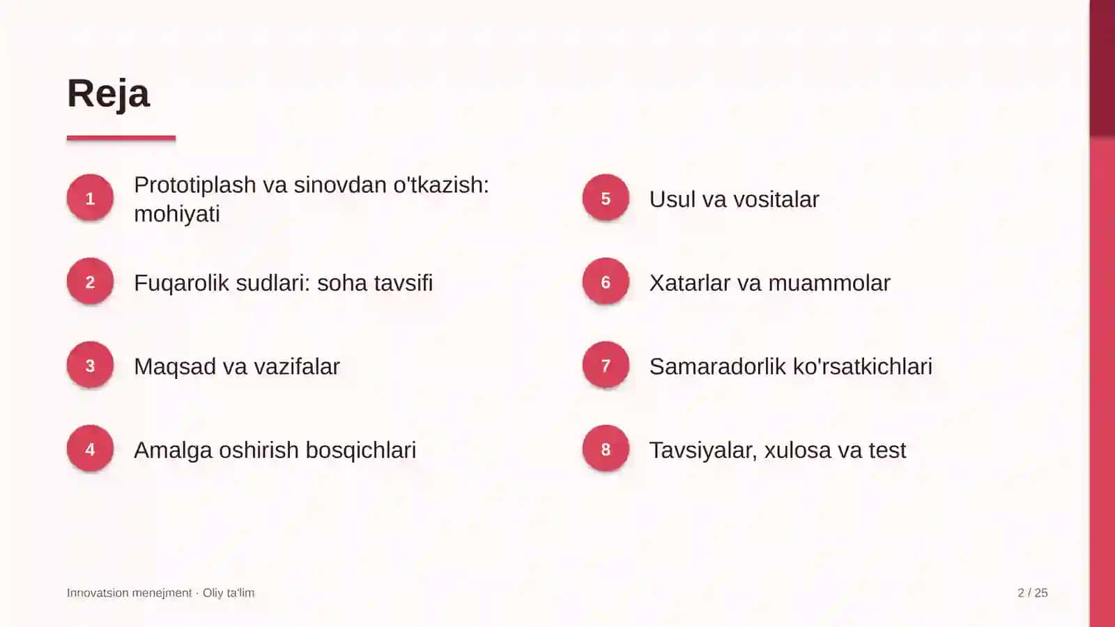 fuqarolik sudlarida prototiplash va sinovdan o'tkazish 5283 2