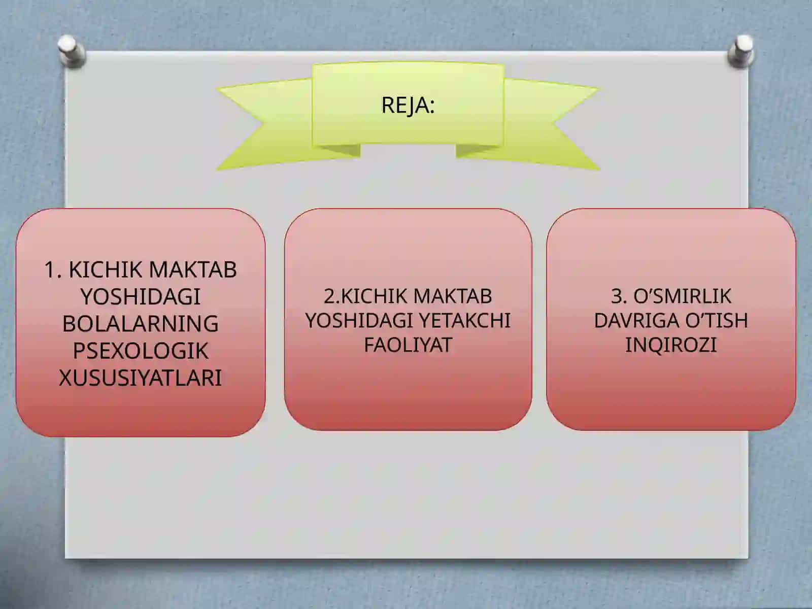 KICHIK MAKTAB YOSHDAGI O’QUVCHILARNING O’ZIGA HOS PSEXOLOGIK XUSUSIYATLARI 2