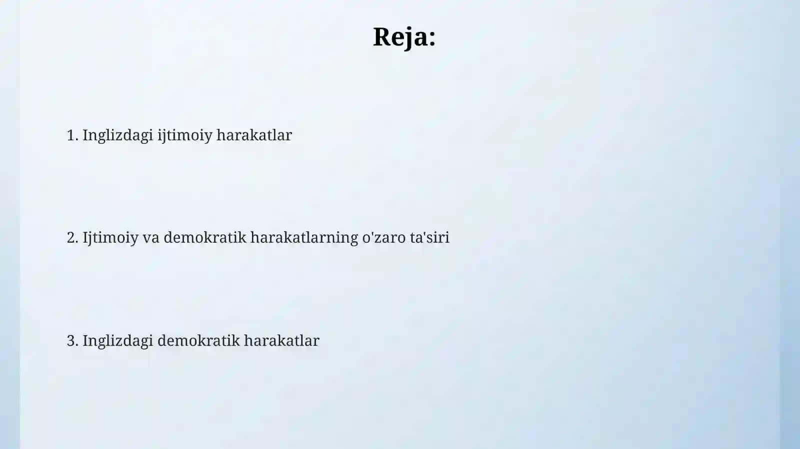 Angliyadagi ijtimoiy va demokratik harakatlar 2