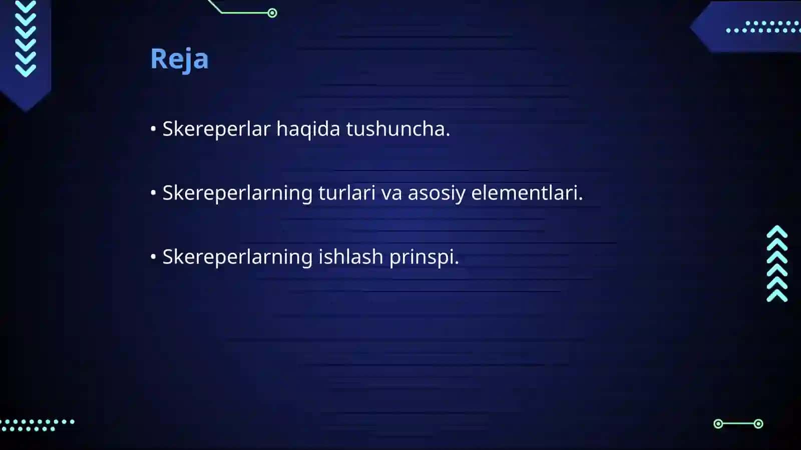 Skereperlar konstruktsiyasini oʻrganish 2