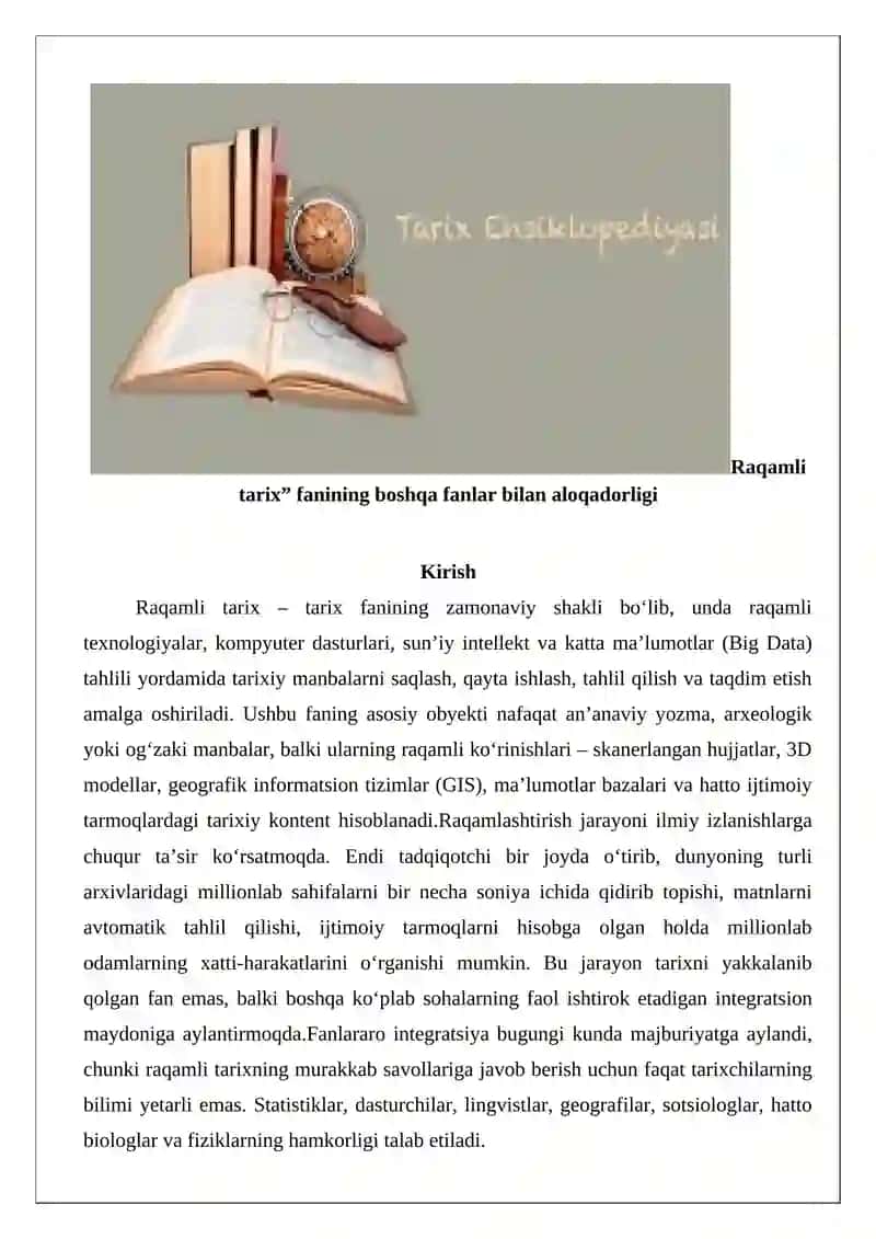 Raqamli Tarix 2