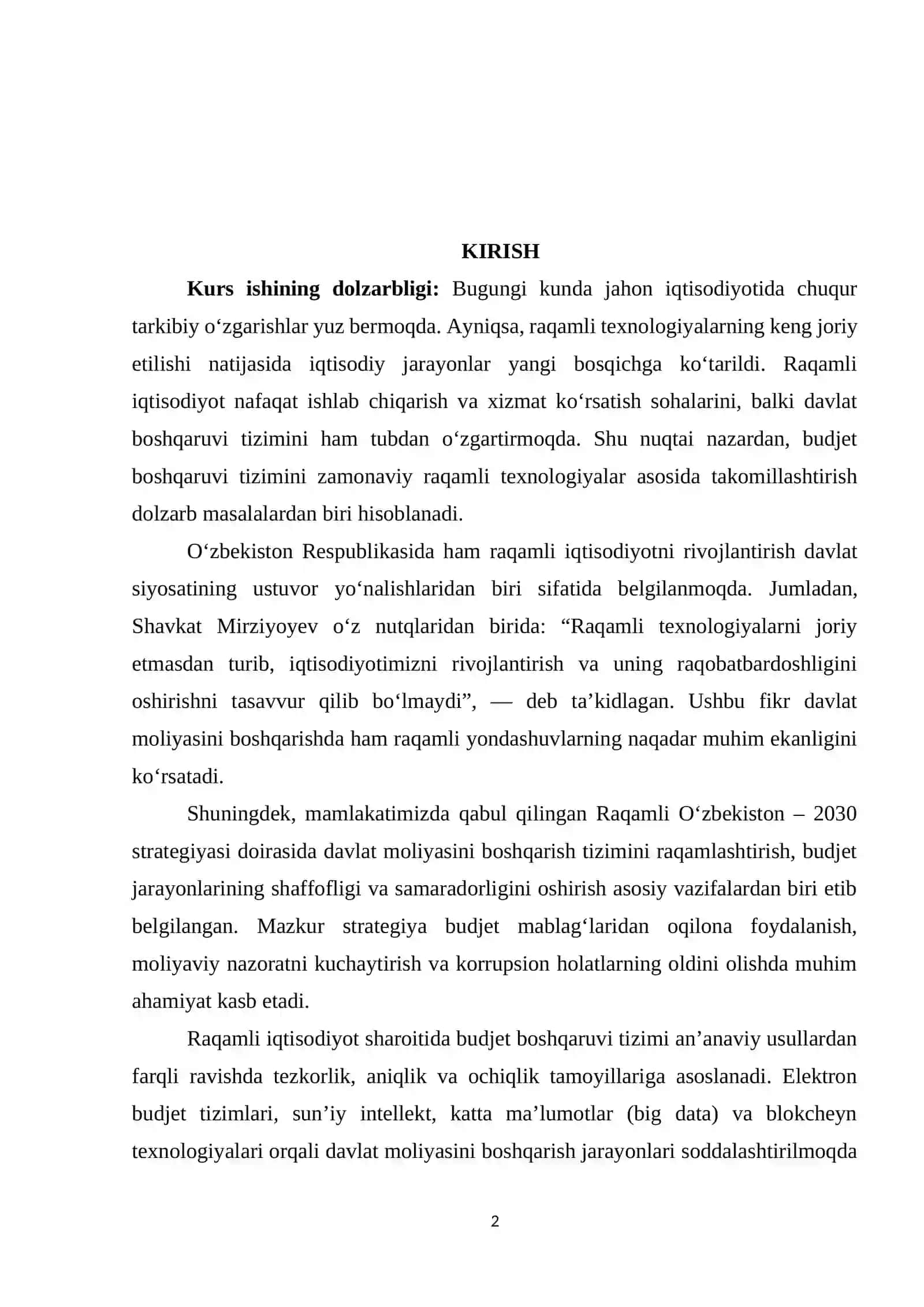 Raqamli iqtisodiyot sharoitida budjet boshqaruvi 2