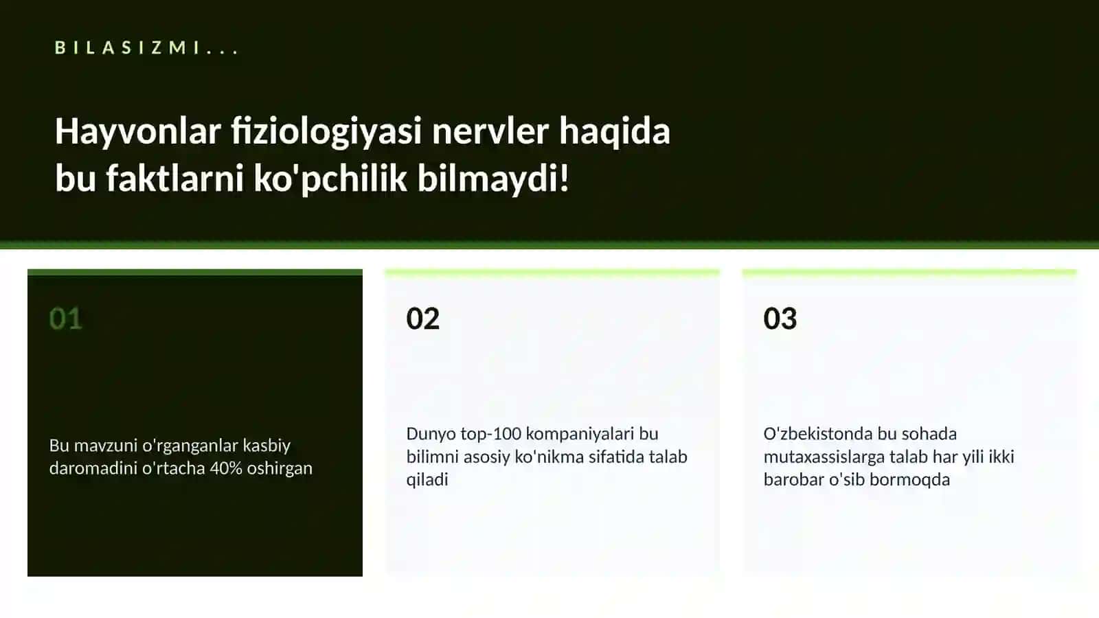 BIOLOGIYA — UY VAZIFALARI 2