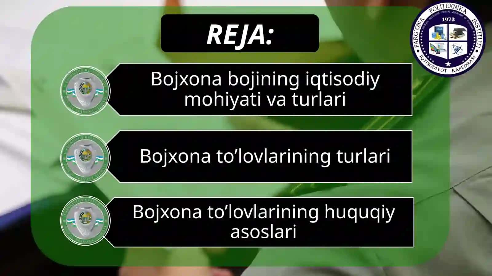 №7 Bojxona bojivata’rifusullari 2