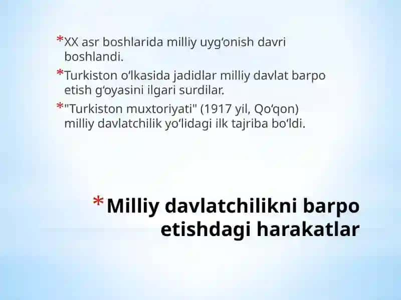 Jadidchilik, qatag‘onlik siyosati va 80–90-yillarda O‘zbekistondagi ahvol 2