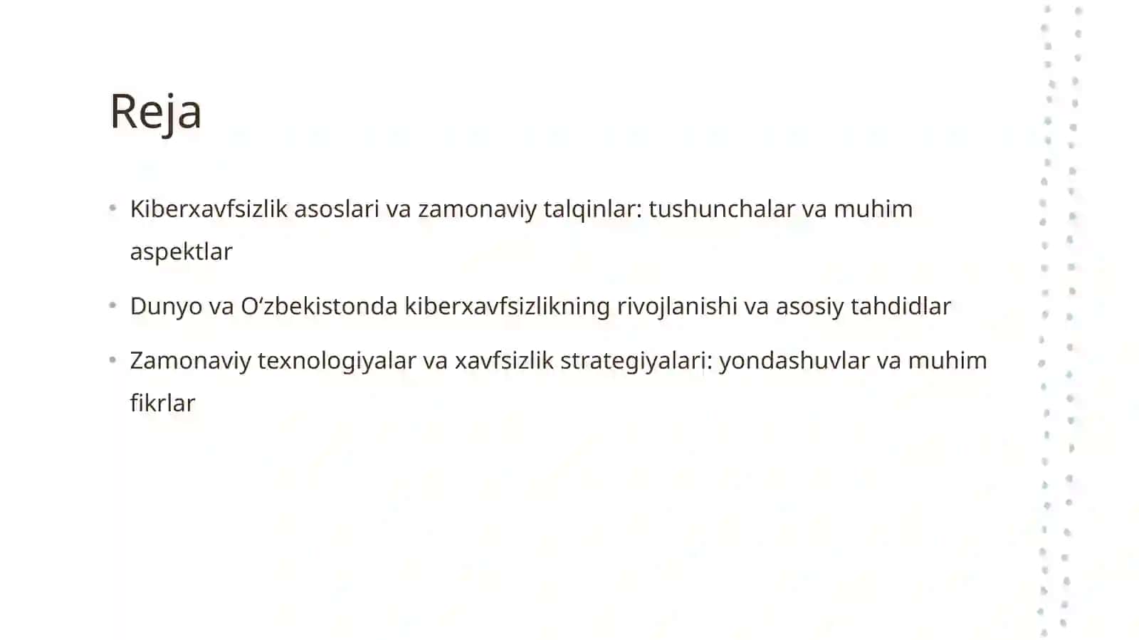 Kiberxavfsizlikning asosiy tushunchalari va zamonaviy talqinlari 2