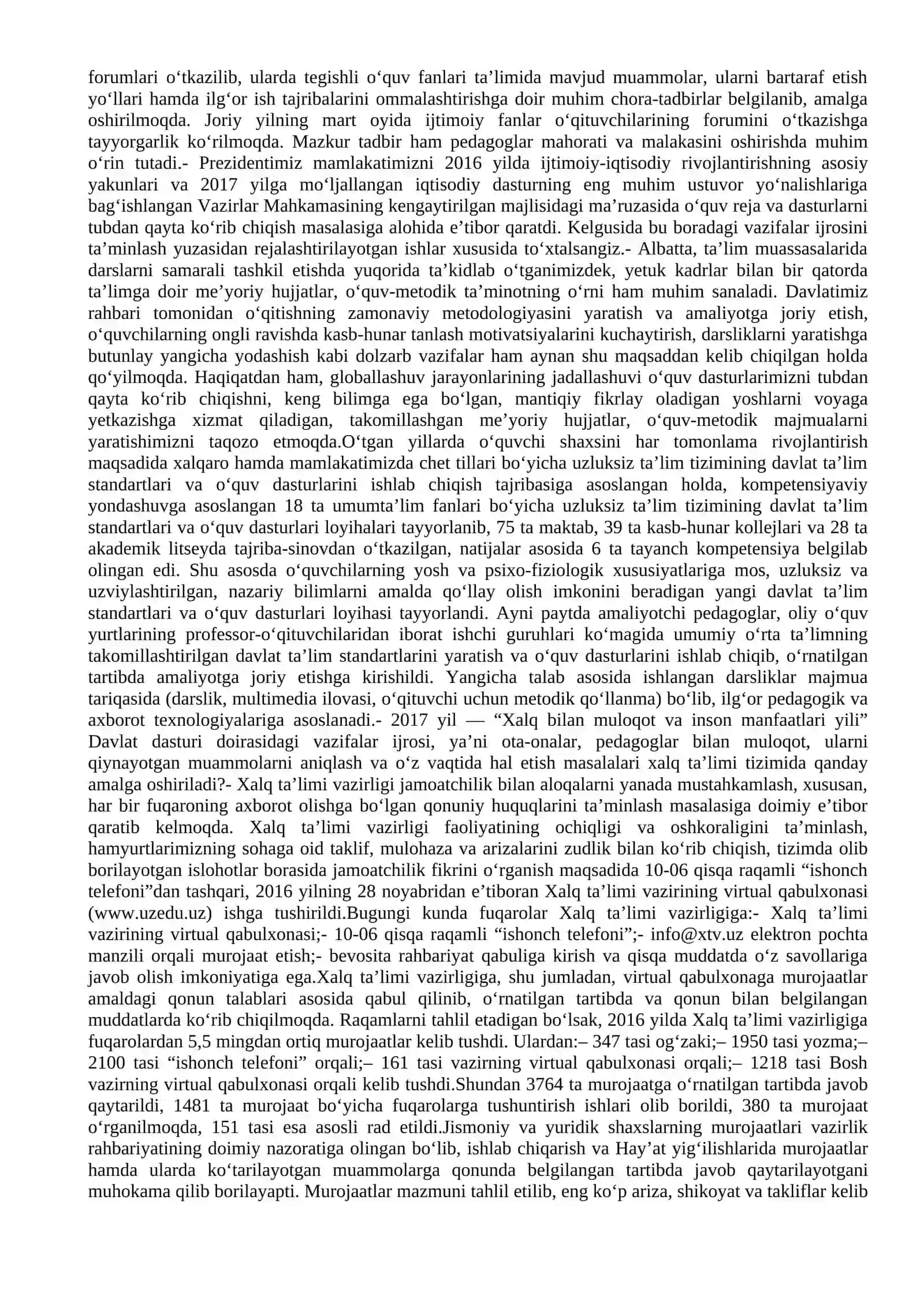 Ta’lim-tarbiya tizimini takomillashtirish yo‘lida 2