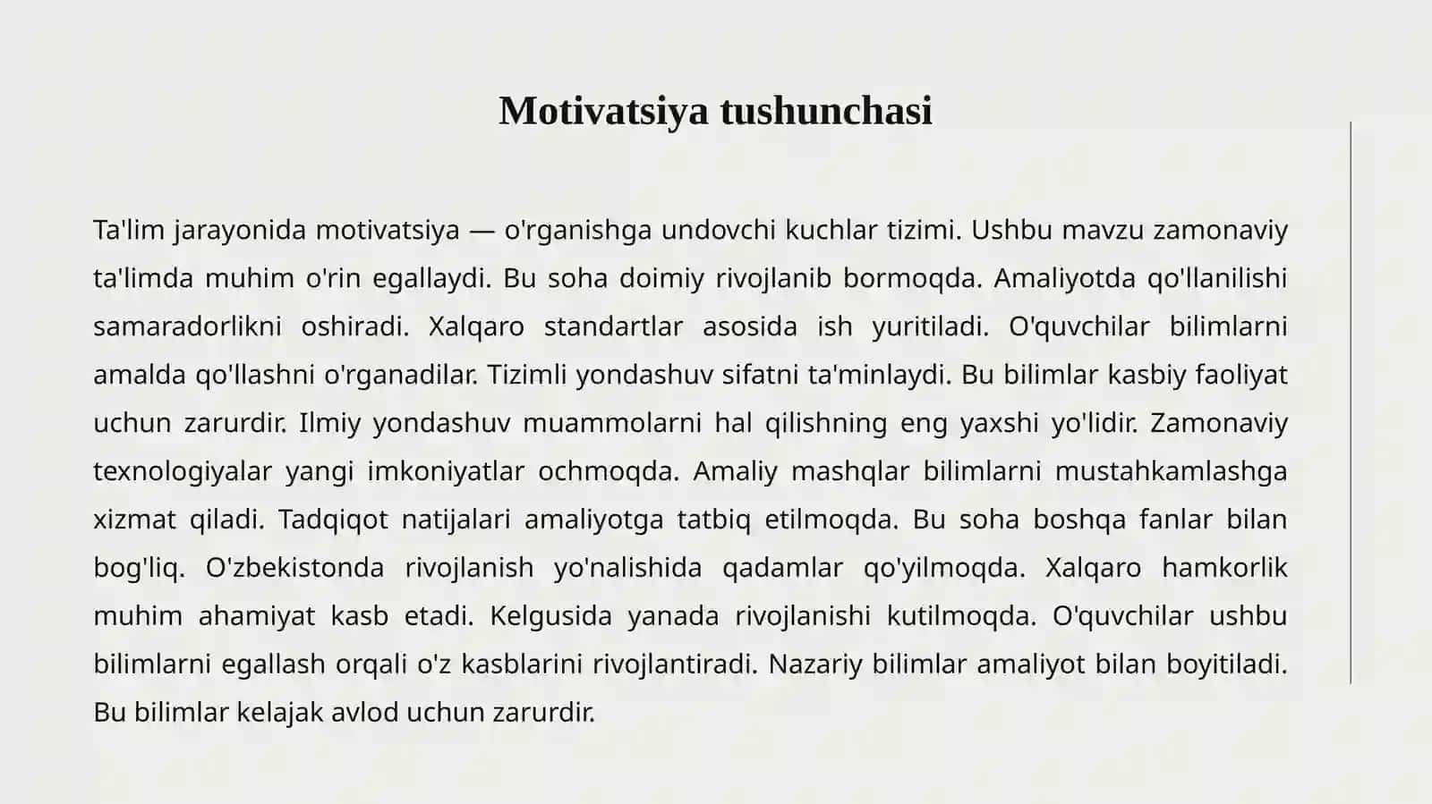 TA'LIMDA MOTIVATSIYA 2
