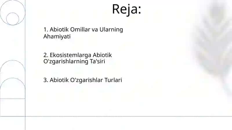 Abiotik changlanish 2