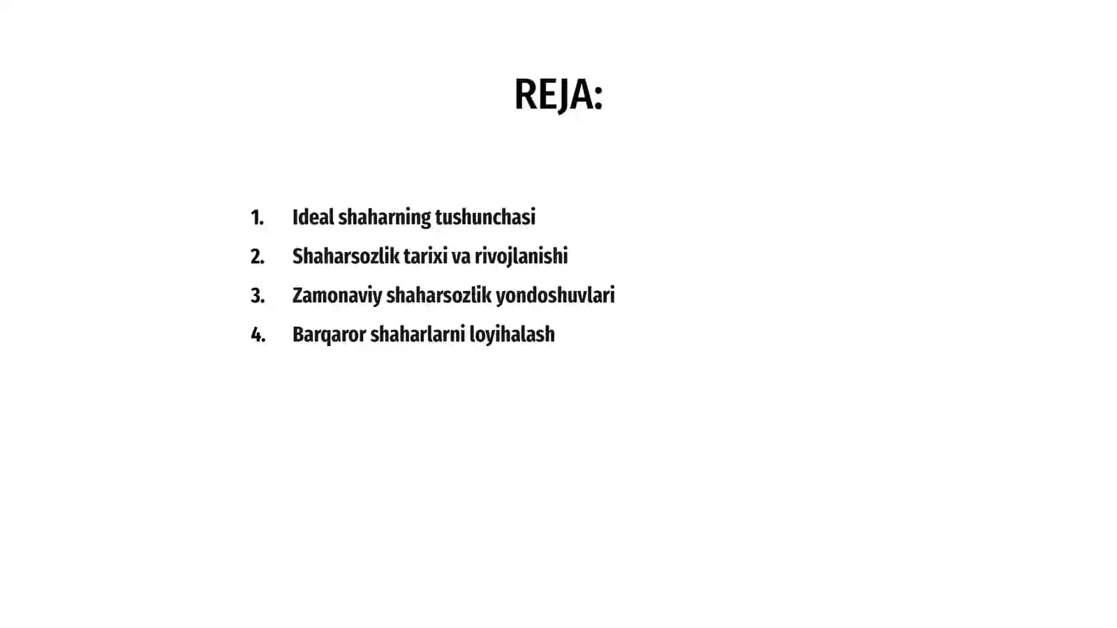 Ideal shaharlarda shaharsozlik konsepsiyalari 2