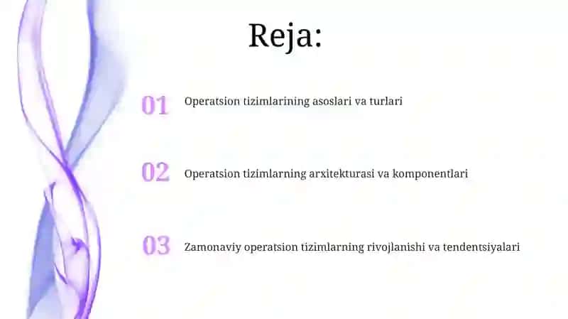 Operatsion tizimlar va ularning turlari bilanishlash 2