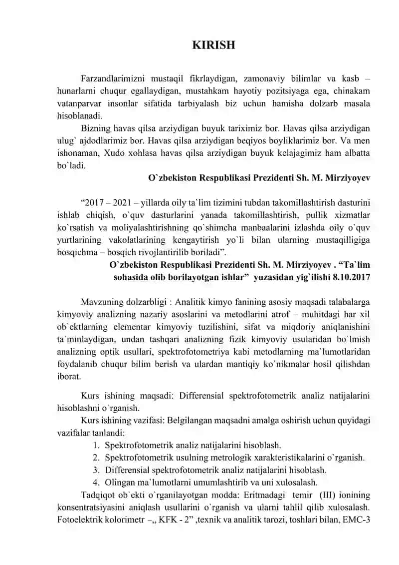 Differensial Spektrofotometrik analiz 2
