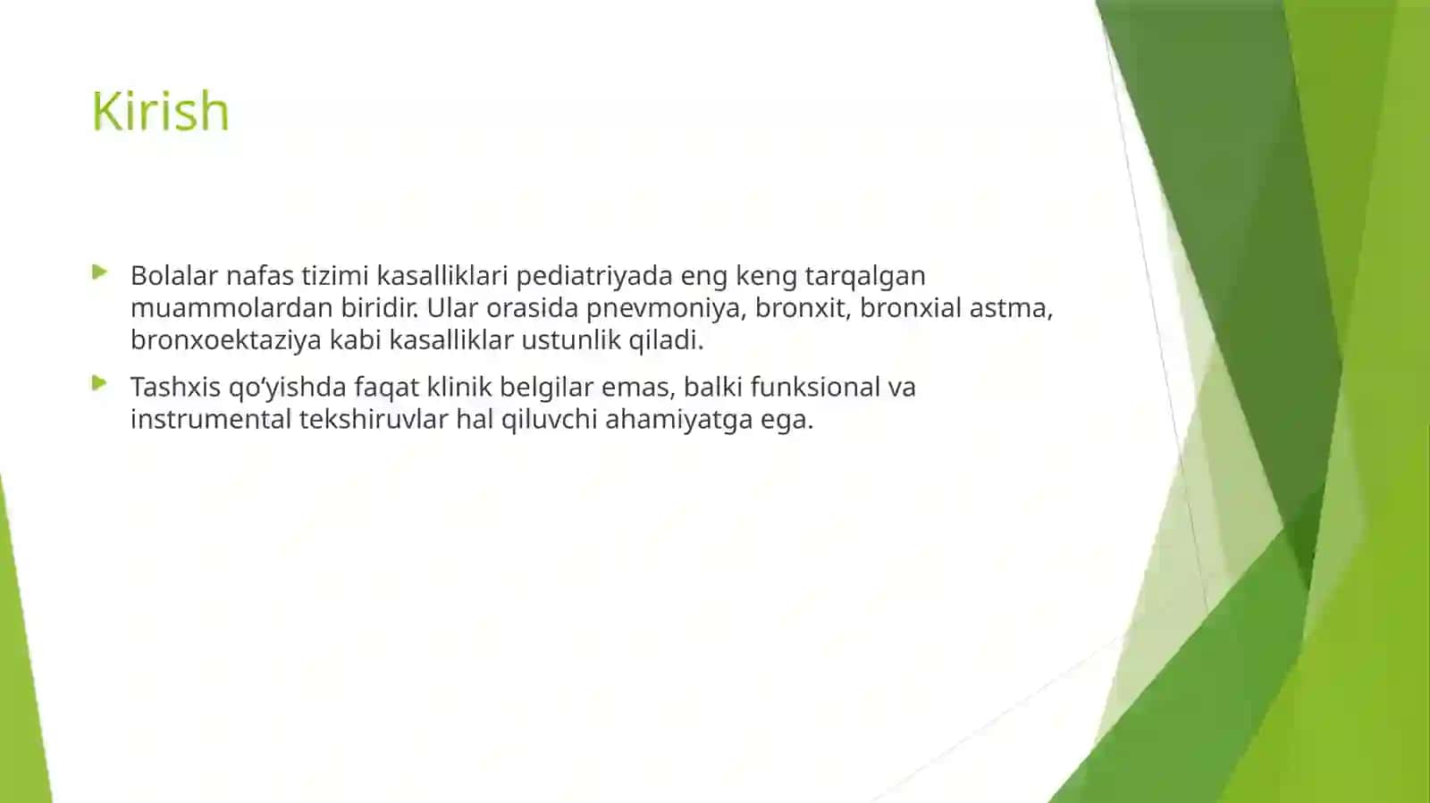 Bolalardan afasa’zolari kasalliklari dagi funksional va instrumental tekshiruvlar (bronxoskopiya, bronxografiya, tomografiya, flyuorografiya): rentgenogrammalar interpretatsiyasi 2