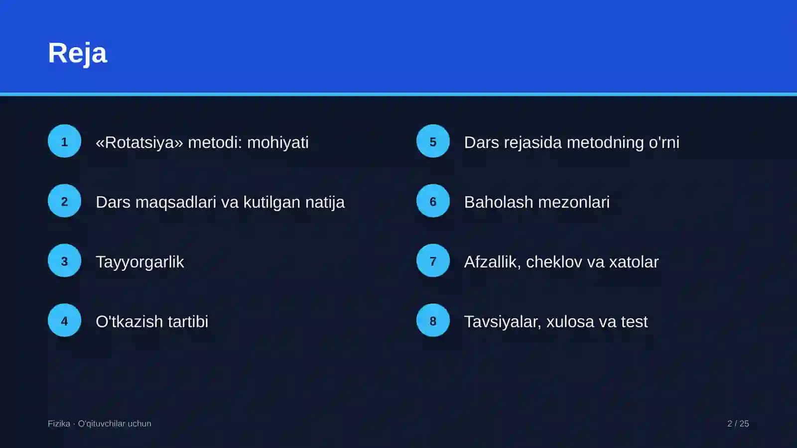 fizika darslarida rotatsiya metodidan foydalanish 7474 2