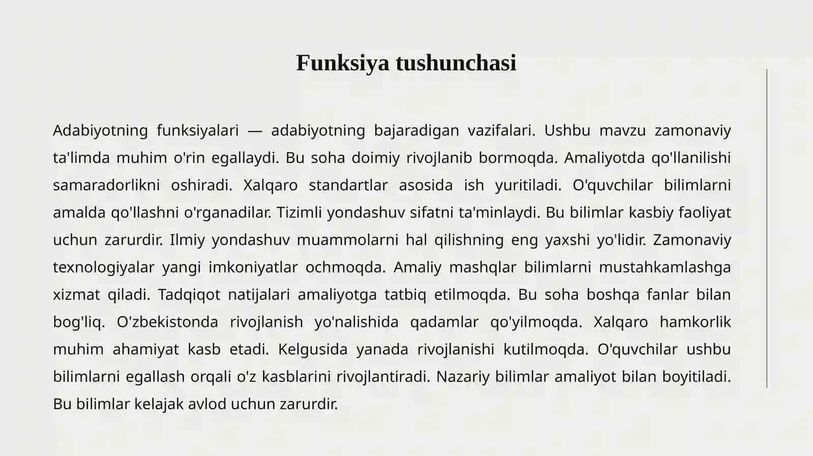 ADABIYOTNING FUNKSIYALARI 2