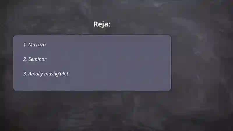 Taʼlimni tashkil etish shakllari 2