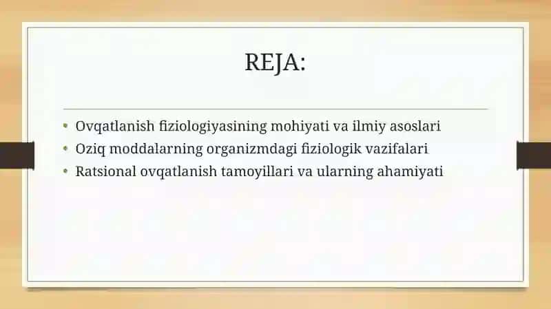 ovqatlanish ilmiy asoslari 2