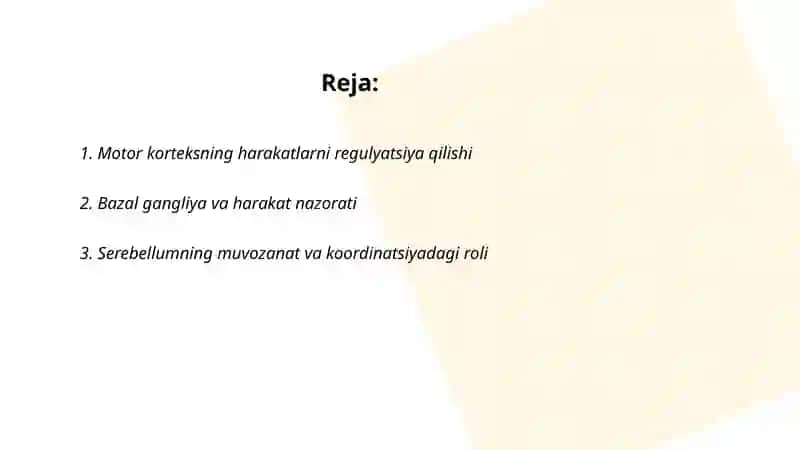Harakat regulyasiyasi 2