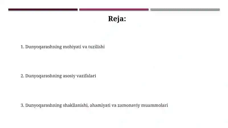 Dunyoqarashning mohiyati, tuzilishi va asosiy vazifalari 2