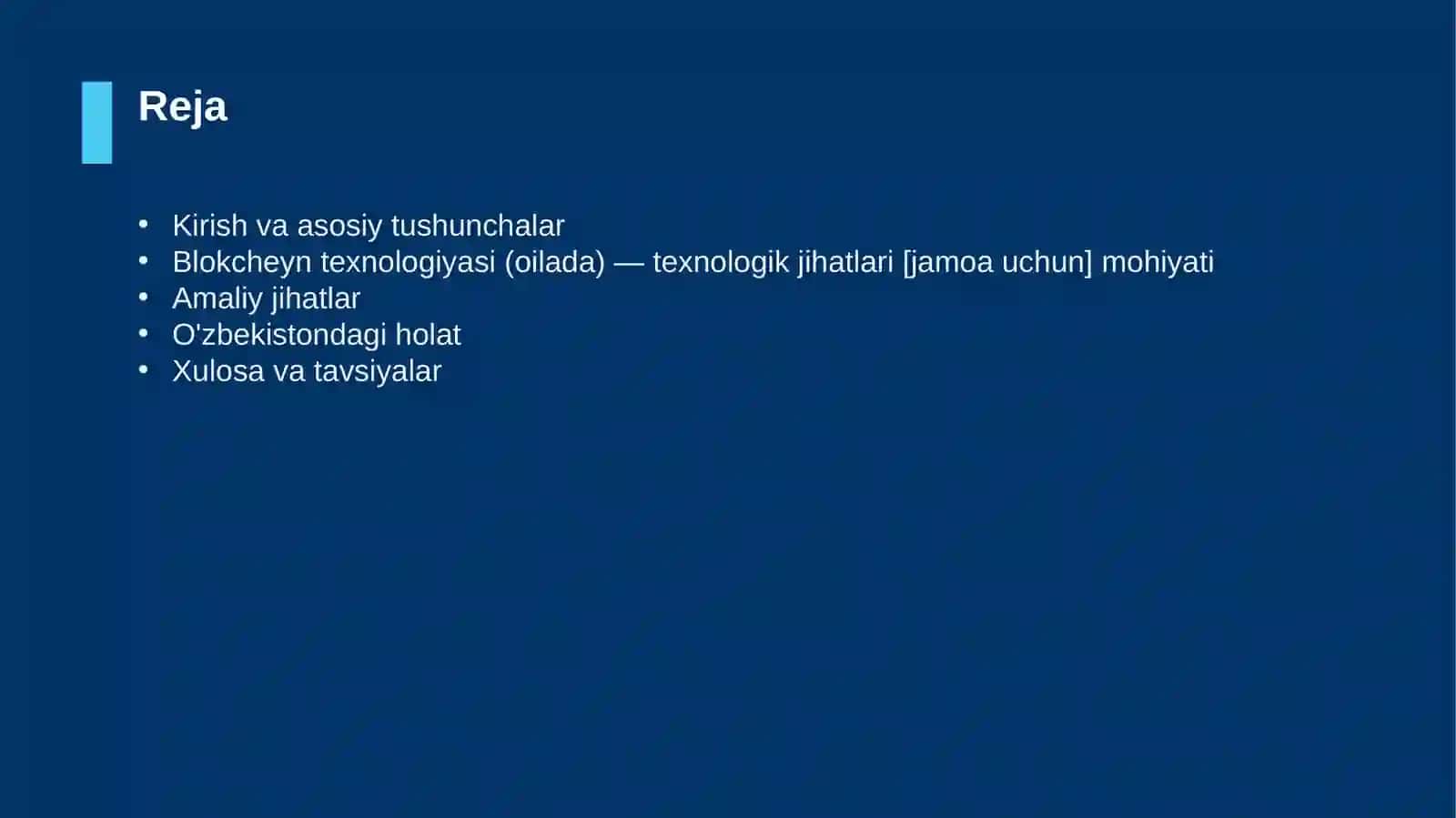 Blokcheyn texnologiyasi (oilada) 2