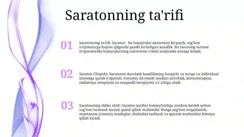 Saraton Kasalliklari Haqida Tushuncha 2