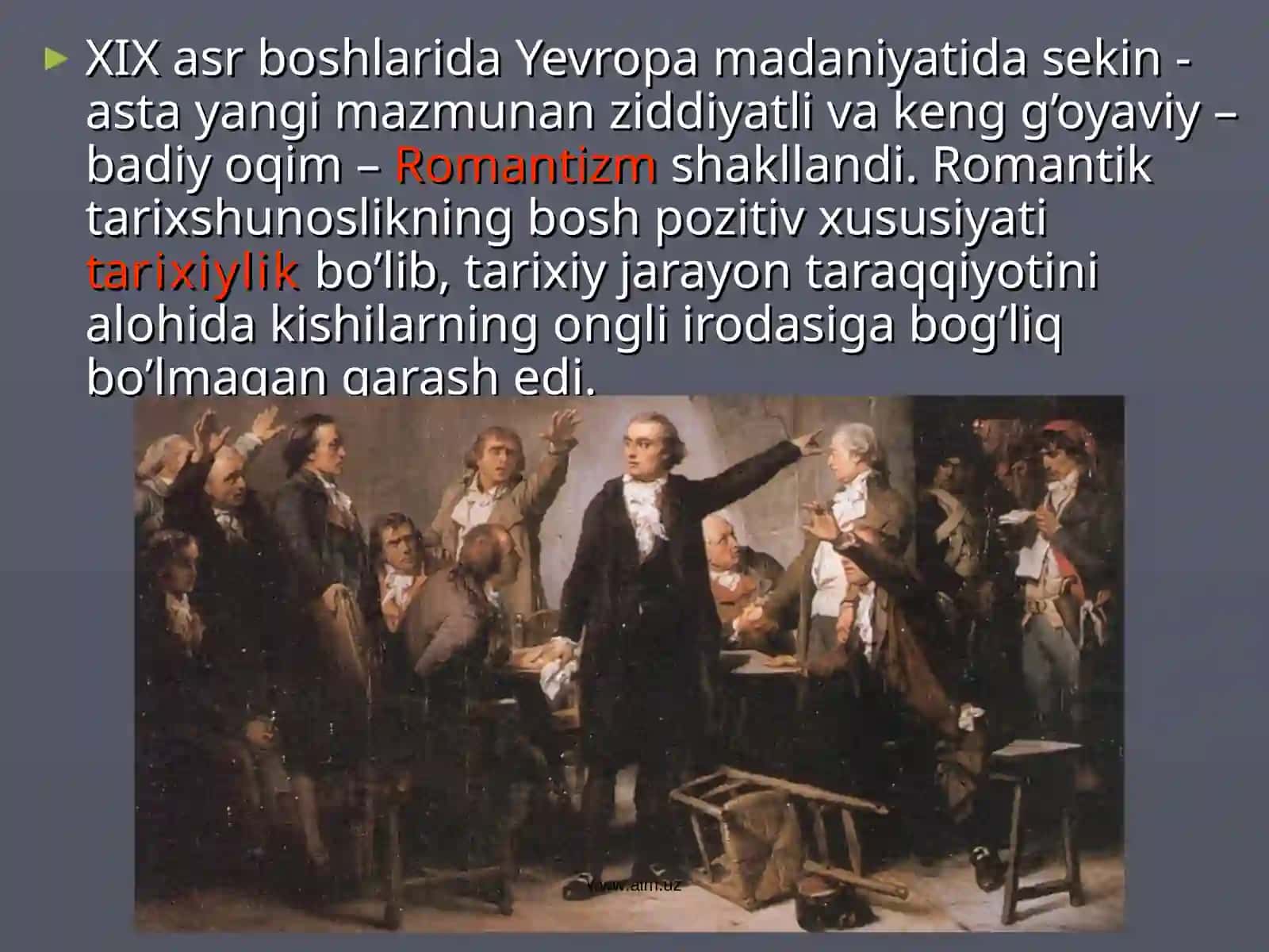 XIX ASRDA G’ARBIY YEVROPA TARIXSHUNOSLIGI 2