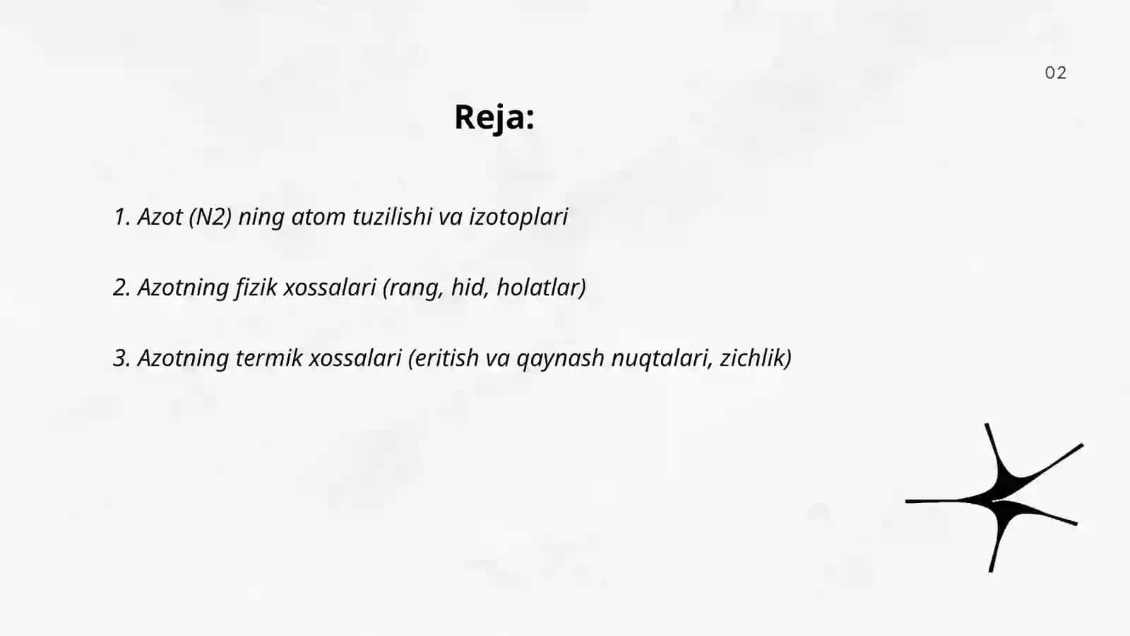 Azot va azotning xossalari 2