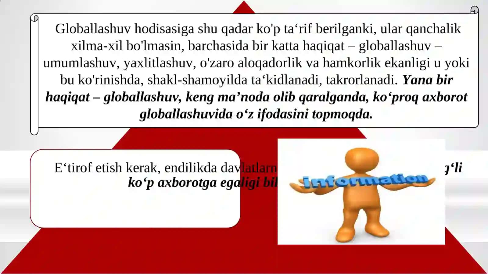 Axborotning jamiyatda tutgan oʻrni va ahamiyati 2