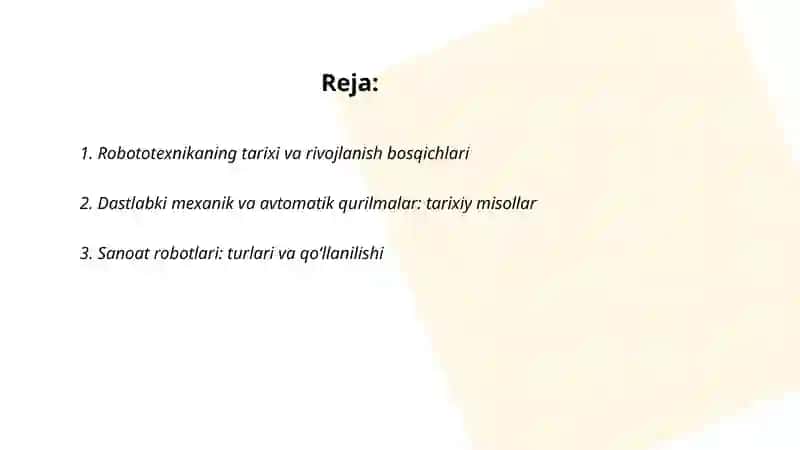 Robototexnika asoslari 2