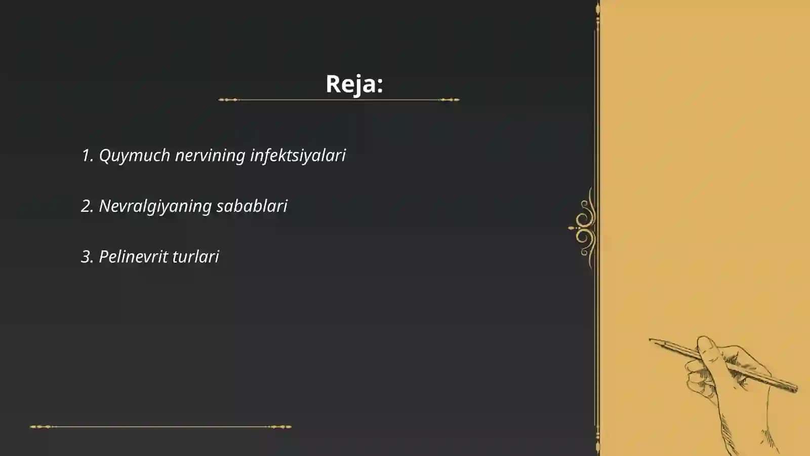 Infeksiya keyingi quymuch nervi nervini Nevralogiyalar pelinevrit 2